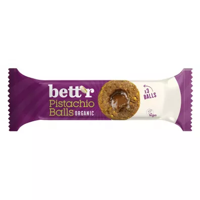 Bettr Kulki daktylowe z nadzieniem pistacjowym bezglutenowe 3 x 15 g Bio