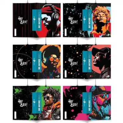 Koh-I-Noor Zeszyt A4/72K linia Be More Bro (10szt)