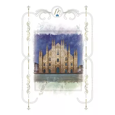 Karnet 12x18cm + koperta Katedra Duomo Mediolan