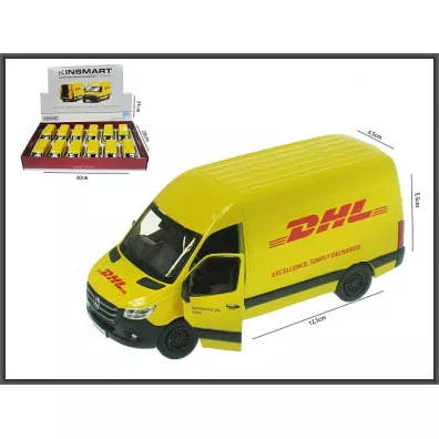 Auto osobowe metalowe 13 cm Mercedes Sprinter DHL HIPO 520230
