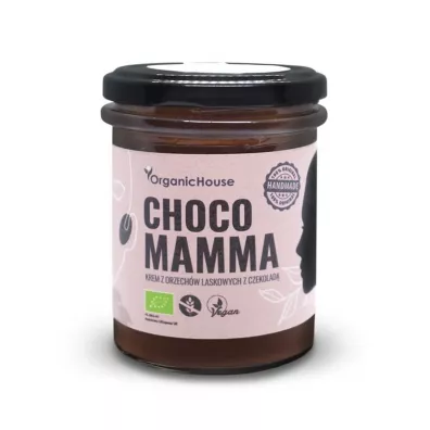 Organic House Krem z orzechów laskowych z czekoladą bezglutenowy 180 g Bio