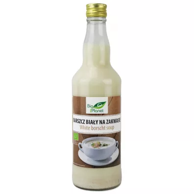 Bio Planet Barszcz biały na zakwasie niepasteryzowany 480 ml Bio