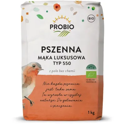 Probio Mąka pszenna luksusowa typ 550 1 kg Bio