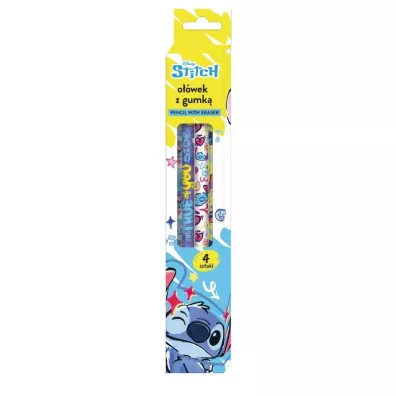 Beniamin Ołówek z gumką 4szt Stitch