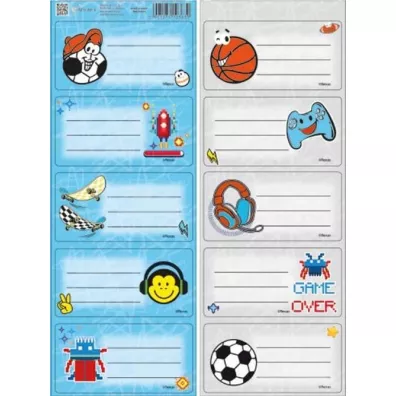 Beniamin Naklejki na zeszyty pasek No name - chłopiec