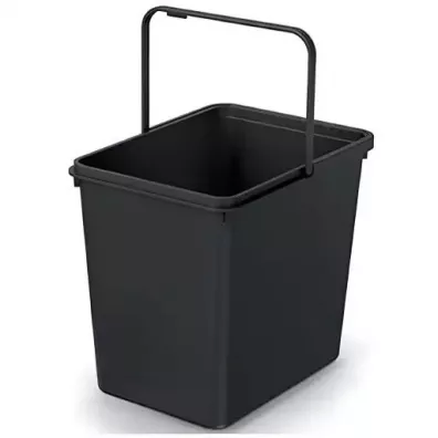 Prosperplast Keden kosz na śmieci systema basica - czarny recykling 23 l