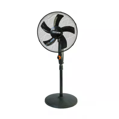 Volteno Wentylator podłogowy czarny 40cm podstawa okrągła