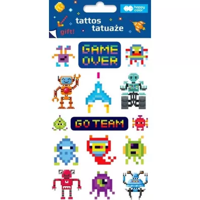 Tatuaże zmywalne Pixi Planet HAPPY COLOR