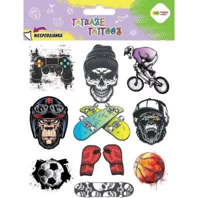 Tatuaże zmywalne Be Cool HAPPY COLOR