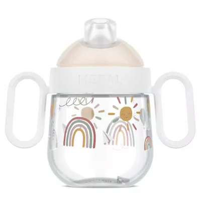 Mepal Kubek dziecięcy niekapek Mio Sunshine & Rainbow 108017065245 200 ml