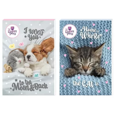 Beniamin Notes A6/30K z poddrukiem The sweet pets (12szt)