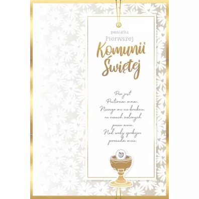 Kukartka Karnet Primus Komunia