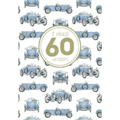 Kartka okolicznościowa Urodziny 60