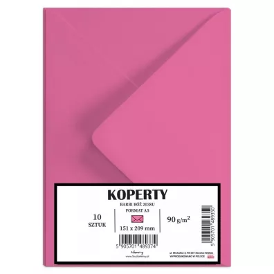 Koperty A5 Barbii róż 10szt