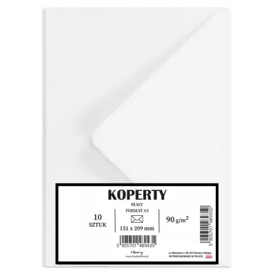 Koperty A5 białe 10szt