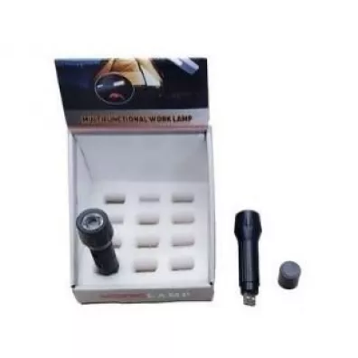 Latarka czarna USB 11cm Madej