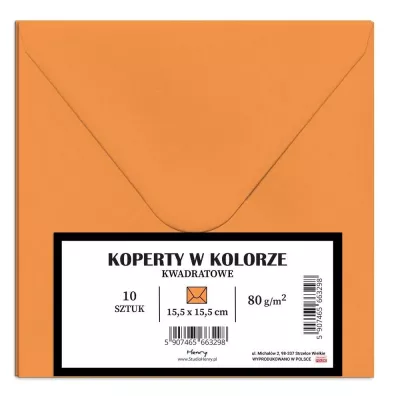Koperty KW pomarańczowe 10szt