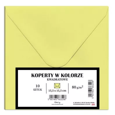Koperty KW blady żółty 10szt