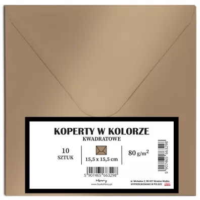 Koperty KW złote 10szt