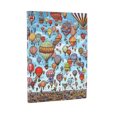 Paperblanks Kalendarz książkowy midi 25/26 18M Balloon Festiv