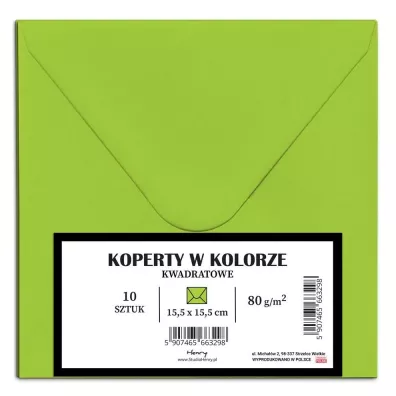 Koperty KW limonka 10szt