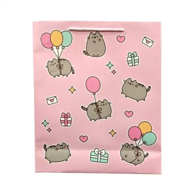 Pusheen Torba papierowa na prezenty duża 40x35x12cm