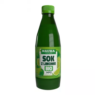 Naura Ekologiczny sok z limonki 100% NFC 250 ml TAK
