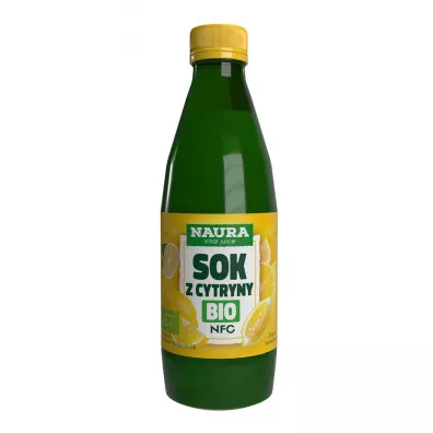 Naura Ekologiczny sok z cytryn 100% NFC 250 ml TAK
