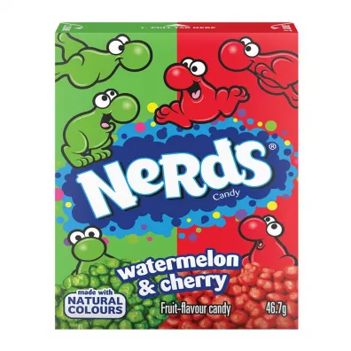 Ferrara Candy Company Nerds cukierki o smaku dzika wiśnia-arbuz 46.7 g