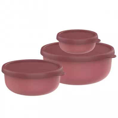 Mepal Zestaw pojemników Lumina 2.0 Vivid Mauve 106298078700 250 ml + 750 ml + 1.5 l
