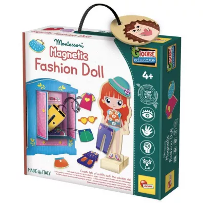 Montessori Baby Wood - Magnetyczna lalka