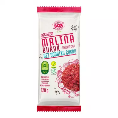 Zpc Box Ciasteczka malina + burak + nasiona chia 120 g
