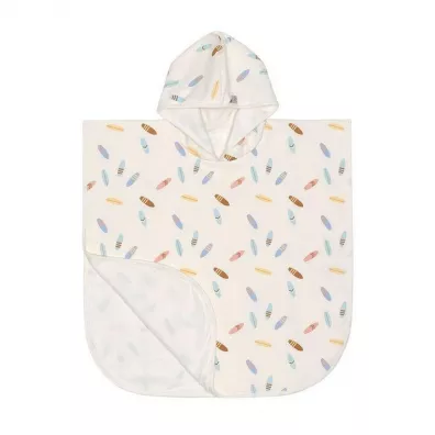 Lassig Poncho dla dzieci z filtrem UV80 Splash & Fun Deski surfingowe sea salt