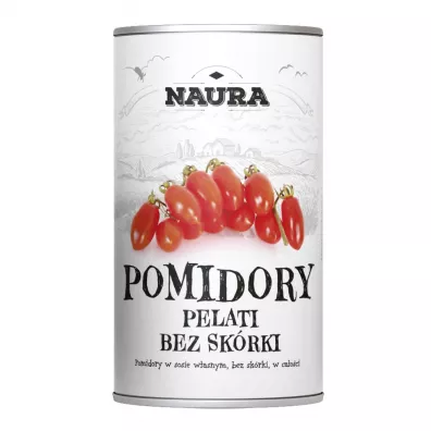 Naura Pomidory Pelati całe bez skórki 400 g
