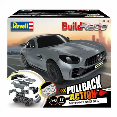 PROMO Zbuduj i jedź. Mercedes AMG GT R szary 23152