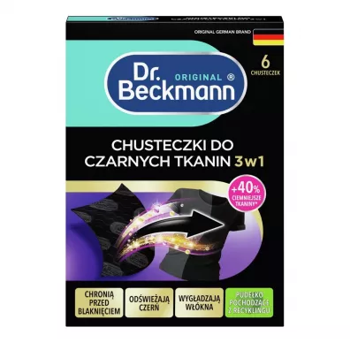 Dr. Beckmann Chusteczki przywracające czerń 6 szt.