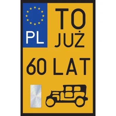 Karnet Urodziny 60 Zabytek