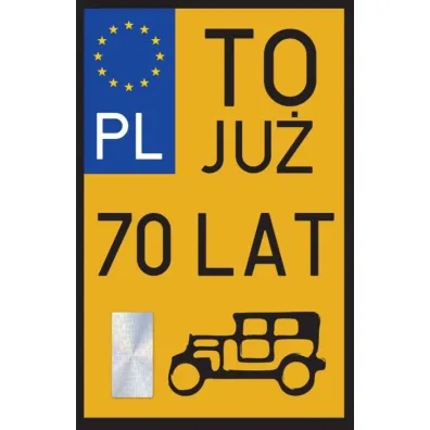 Karnet Urodziny 70 Zabytek