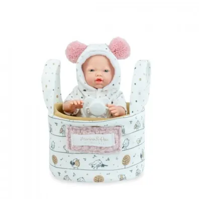 Lalka hiszpańska Mini Golosinas w koszyczku 21cm Marina Pau