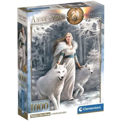 Puzzle 1000 Anne Stokes Collection Winter Guardians Clementoni