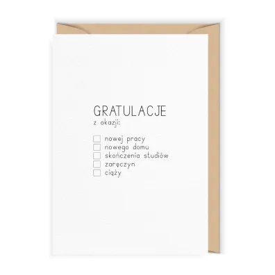 Karnet Gratulacje