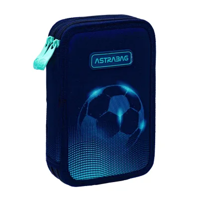 Piórnik podwójny bez wyp Astrabag Football Light