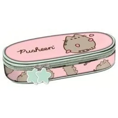 St. Majewski Piórnik saszetka z wewnętrzną klapką Pusheen pink