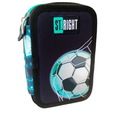 St. Majewski Piórnik potrójny z wyposażeniem PC5 Neon Football