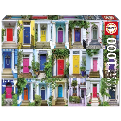 Puzzle 1000 Drzwi z Notting Hill Londyn Anglia Educa