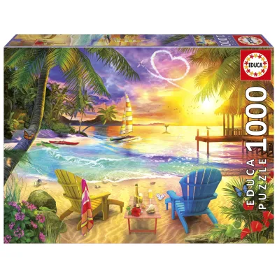 Puzzle 1000 Kocham plażę Educa