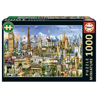 Puzzle 1000 Symbole Europy miniatura Educa