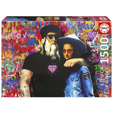 Puzzle 1500 Leo i Lisa, TV Boy Educa
