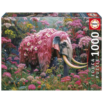Puzzle 1000 Kwiatowy słoń Educa