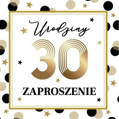top Zaproszenie Urodziny (10szt)